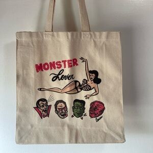 Monster Lover tote bad Halloween Gothic